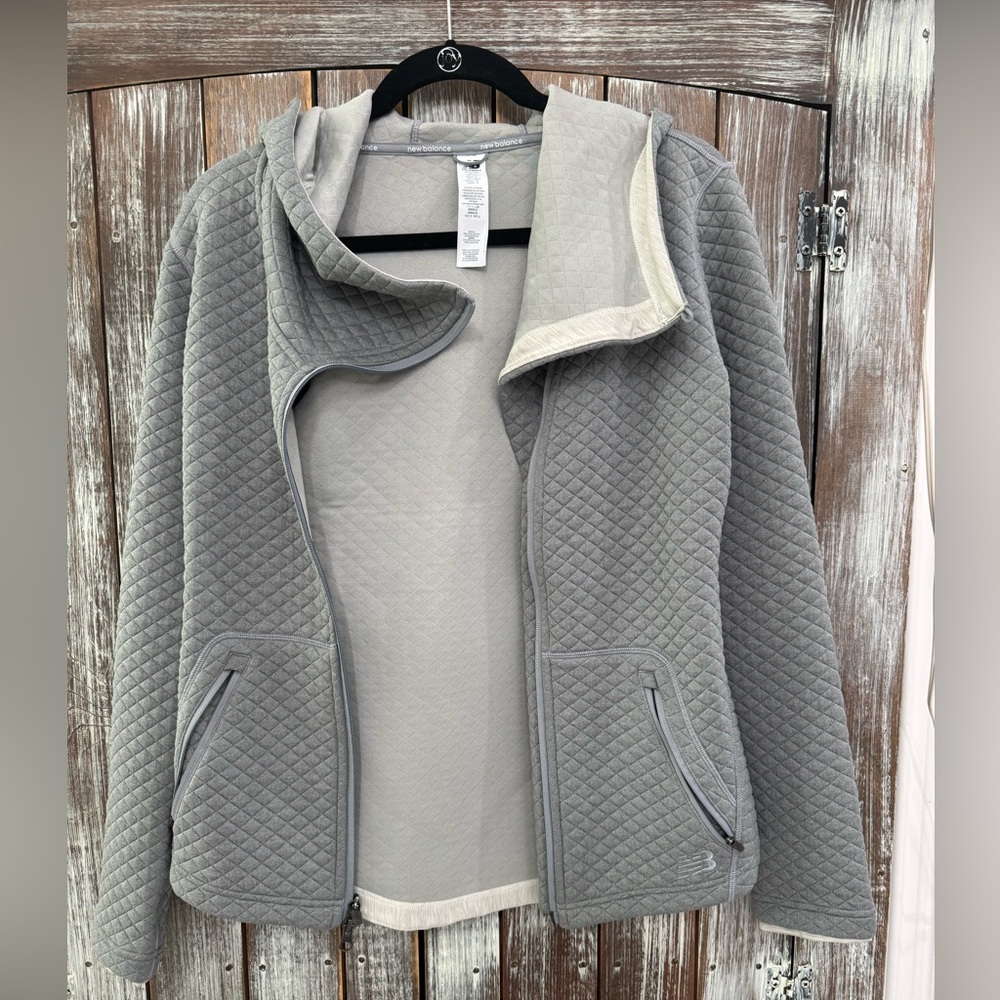 New Balance Light Gray Jacket Size Small - Almost New Condition